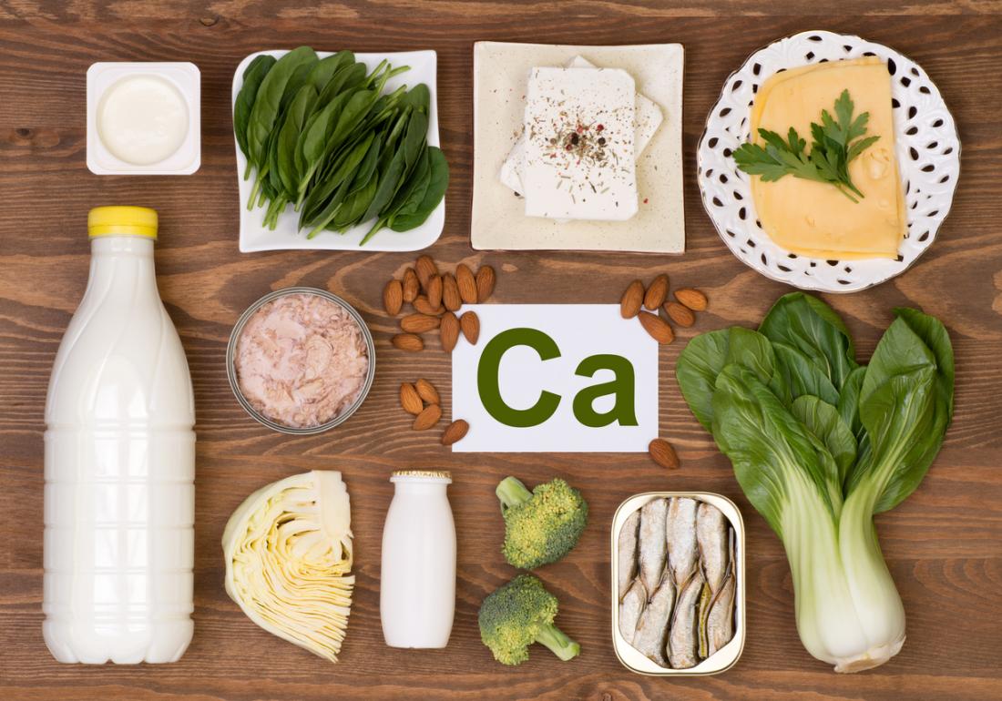 Tabelle von Calcium-haltigen Lebensmitteln