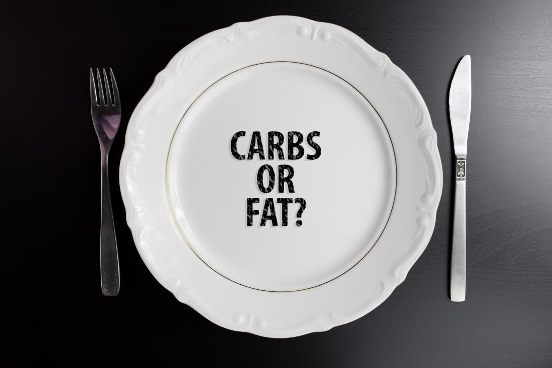 carbs hoặc chất béo khái niệm minh họa