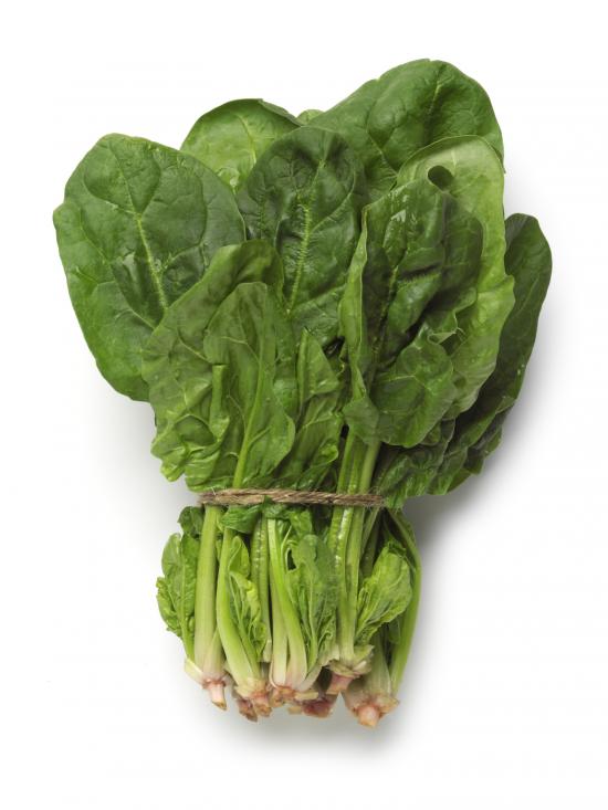 Immagine di alcune foglie di spinaci