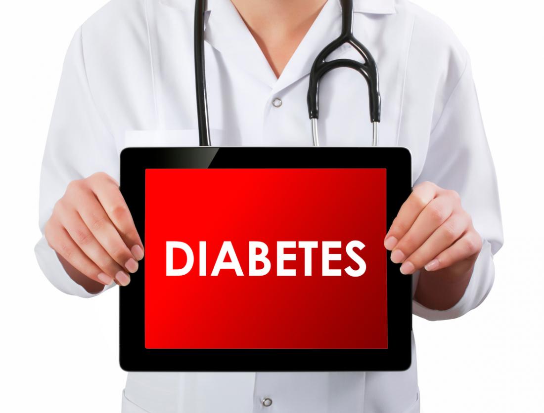 digitale Tablette mit Diabetes