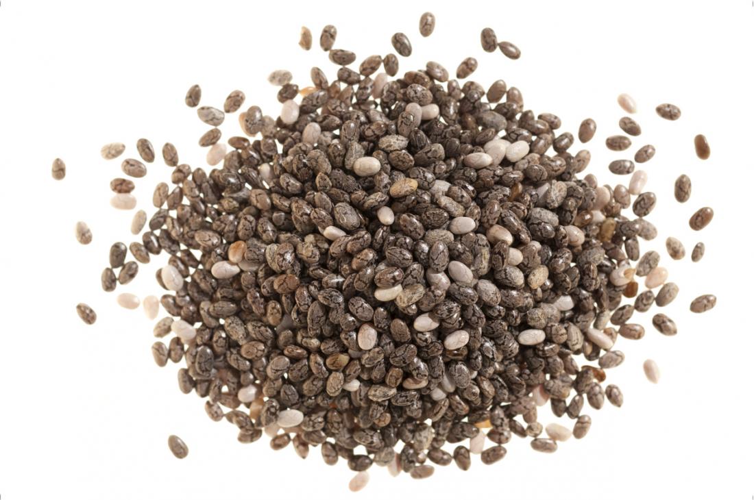 Les graines de chia sont riches en nutriments et en fibres.