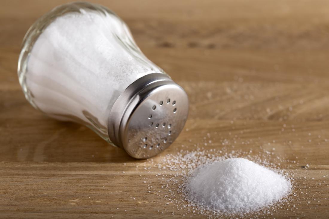Salz auf einem Tisch