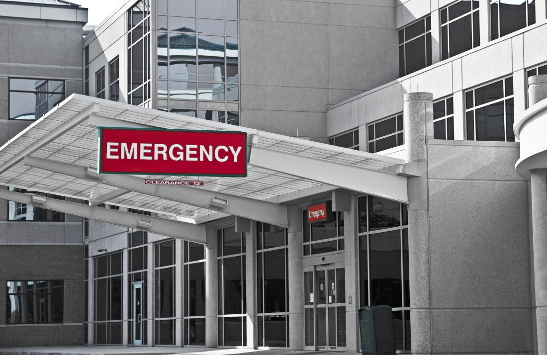 segnale di emergenza all'ospedale