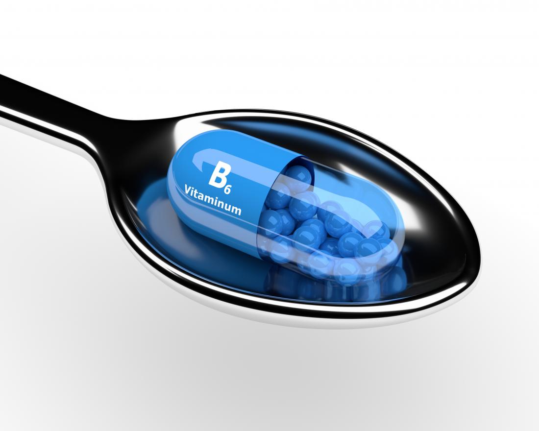 capsula vitamina B6 sul cucchiaio