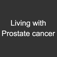 Vivre avec le logo du cancer de la prostate