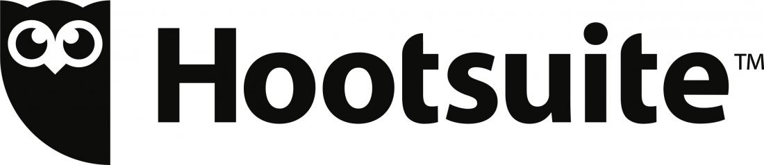 Logotipo da Hootsuite à esquerda