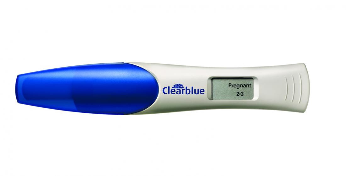 Um teste de gravidez para um útero antevertido 